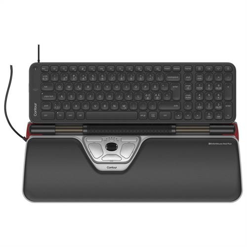 CONTOUR RollerMouse Red Plus + Balance tastatur med ledning